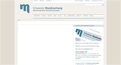 Desktop Screenshot of musikzeitung.ch